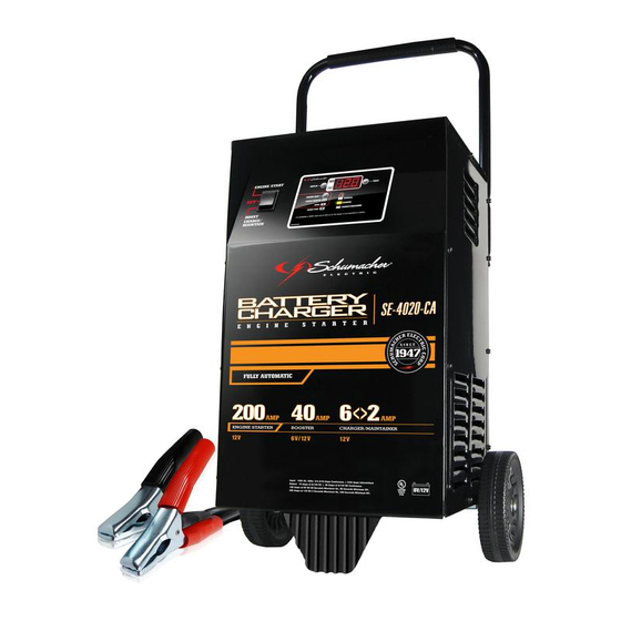 Schumacher SE-4020-CA Owner's Manual