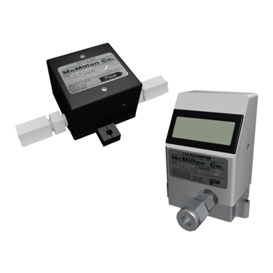 McMillan FLO-SENSOR 100 Installation Manual Operating Instructions
