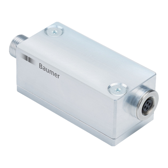 Baumer DAB11 U Series Connection & Quickstart Manual