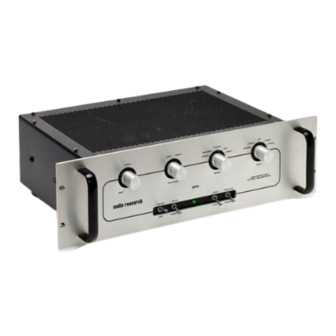 Audio Research SP9 MKIII Owner's Manual