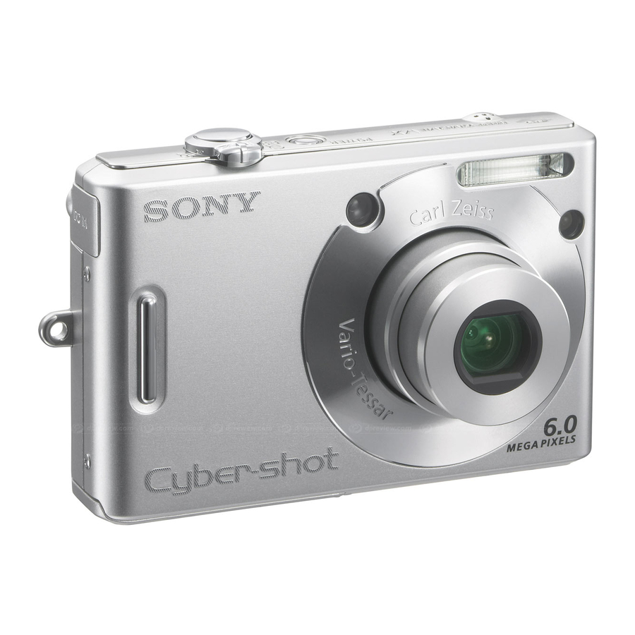 Sony Cyber-shot DSC-W30 Instructions