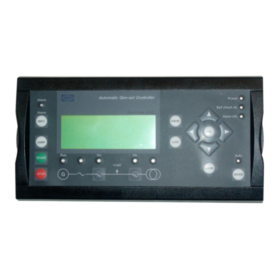 Deif AGC-4 Quick Start Manual