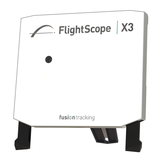 FlightScope X3 Golf Launch Monitor Manuals