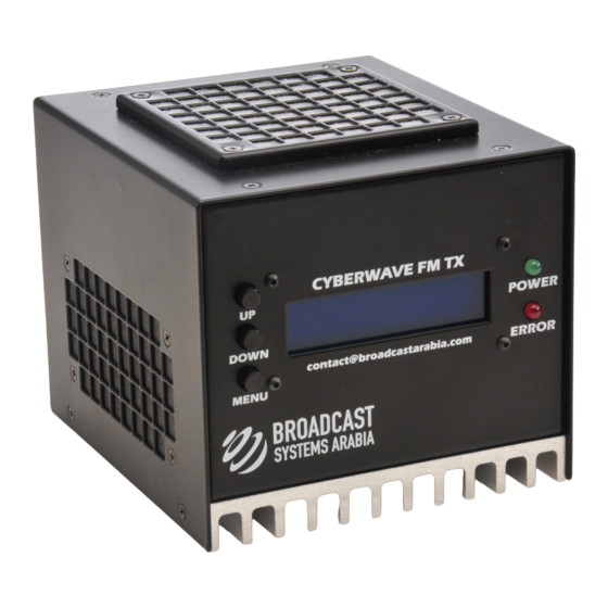 Broadcast CyberWaveFM+ Manual