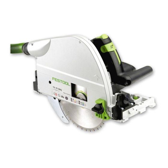 Festool TS 75 EBQ Operating Instructions Manual