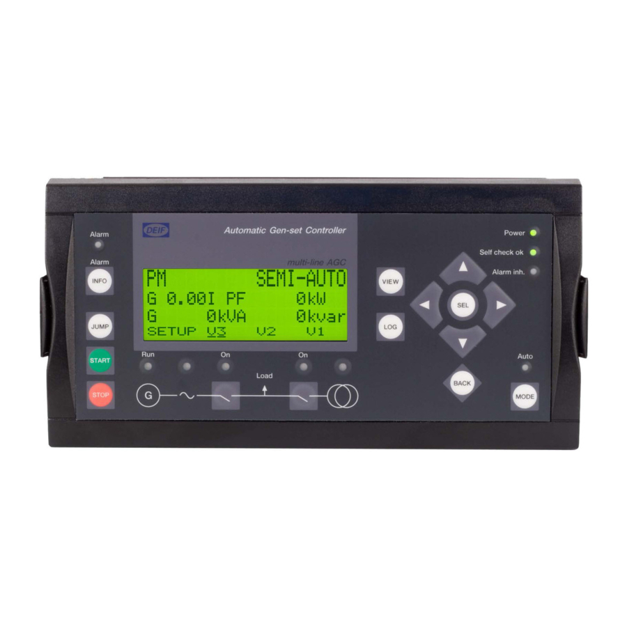 Deif AGC-4 Operator's Manual