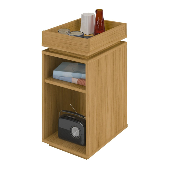 Seconique OAK EFFECT NAPLES STORAGE SIDE TABLE Assembly Instructions Manual