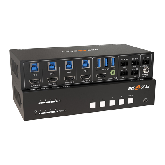 BZB Gear BG-UHD-KVM41 User Manual