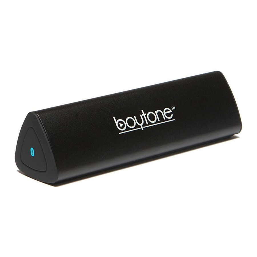 boytone BT-120 - Bluetooth Speaker Manual