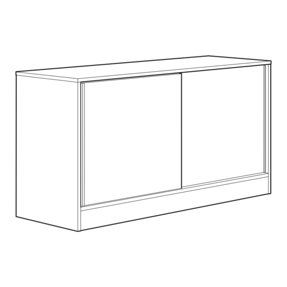 IKEA ASPVIK CAB/SLIDING DOORS 55X30" Instructions Manual