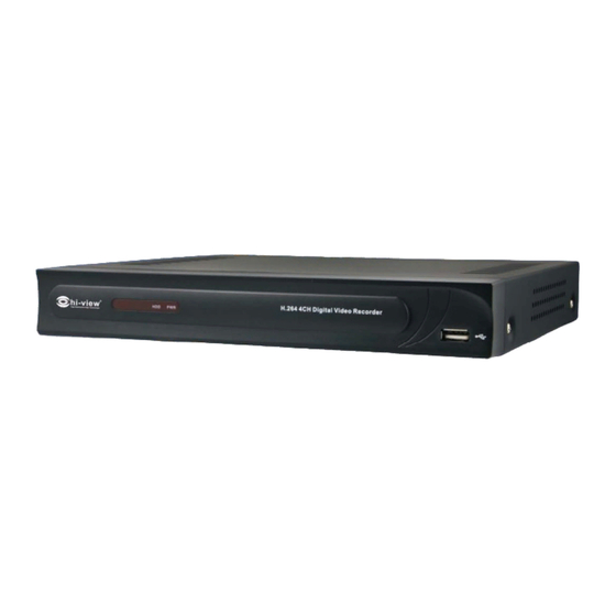 Hi-view H.264 4CH Digital Video Recorder Manuals