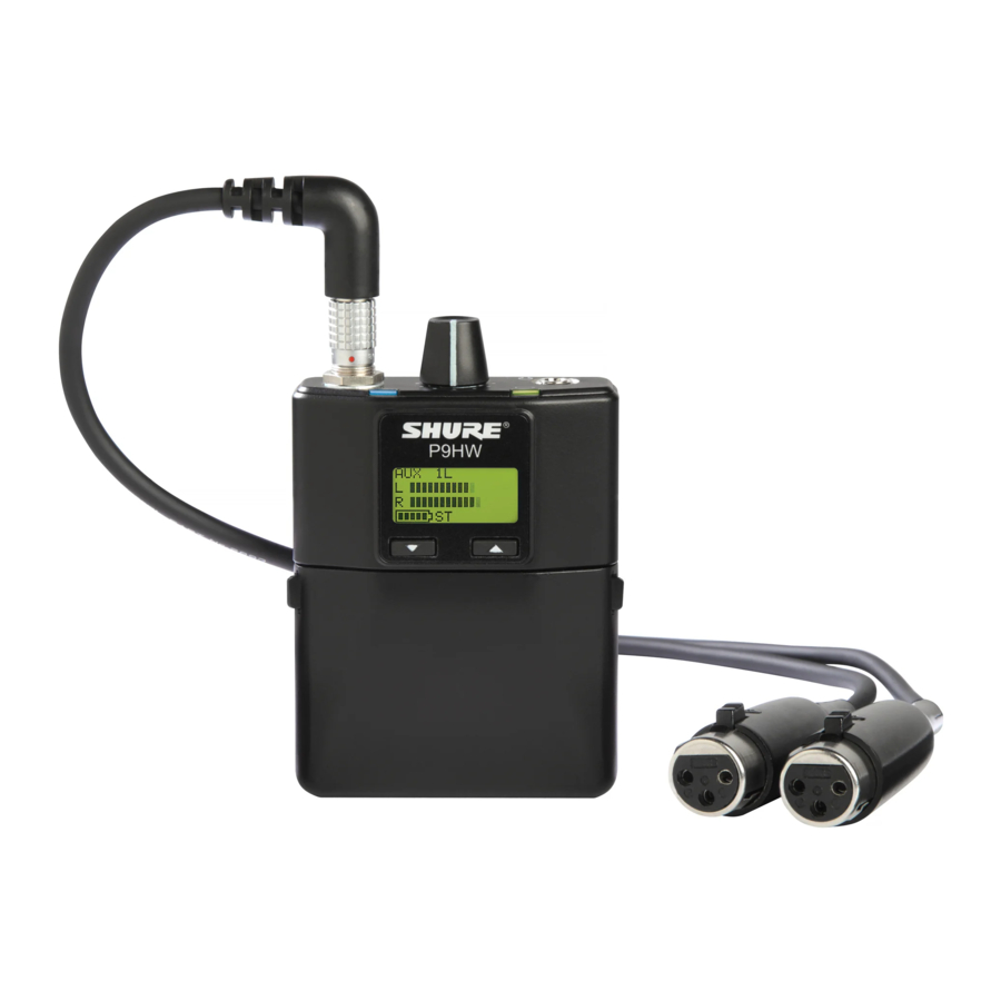 Shure P9HW User Manual