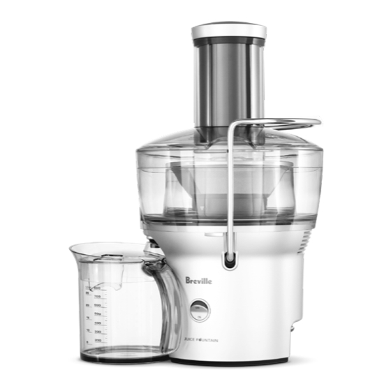 Breville Juice Fountain Compact BJE200 Instruction Book