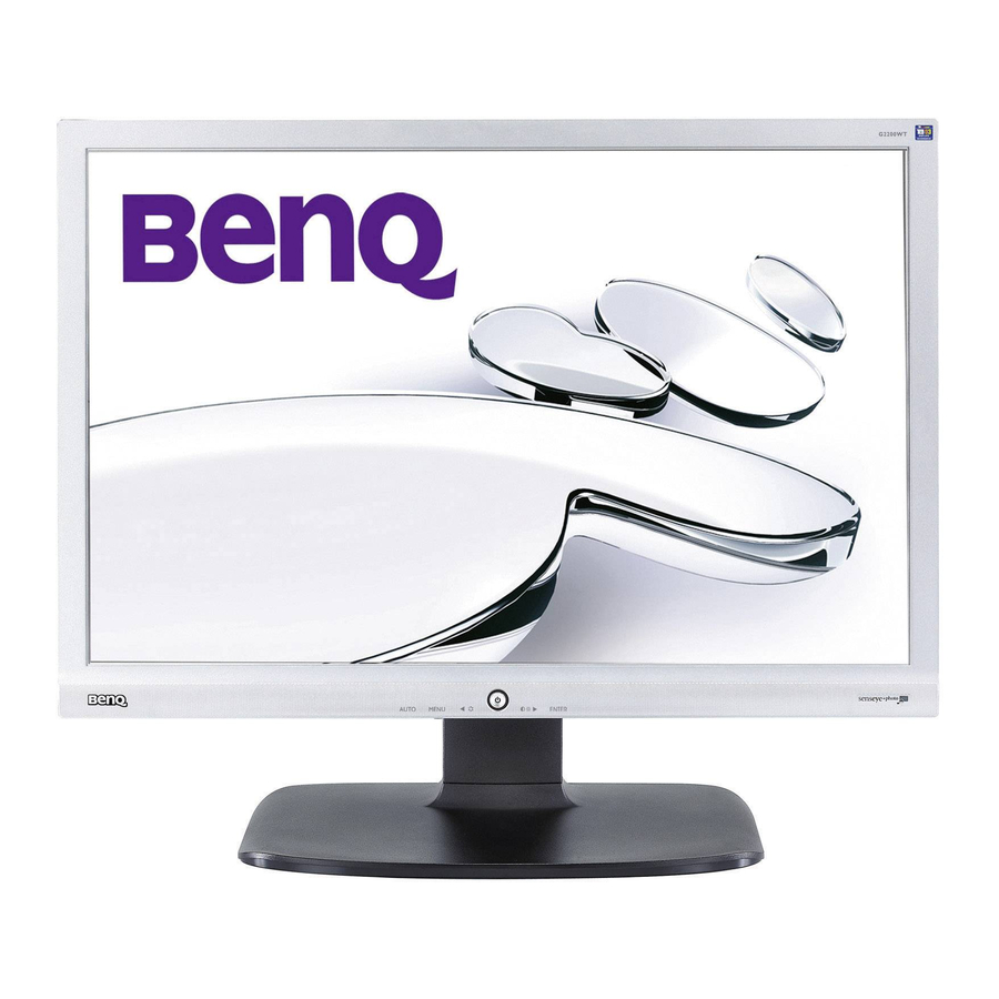 BenQ G2200WT User Manual