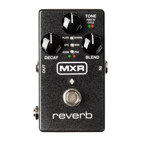 mxr M300 User Manual