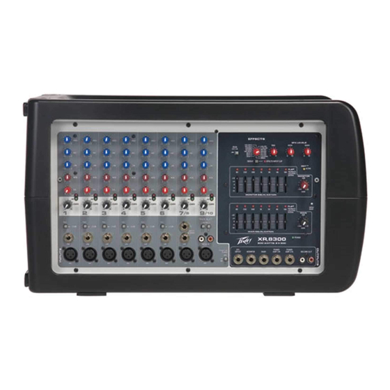 Peavey XR 8300 Operating Manual