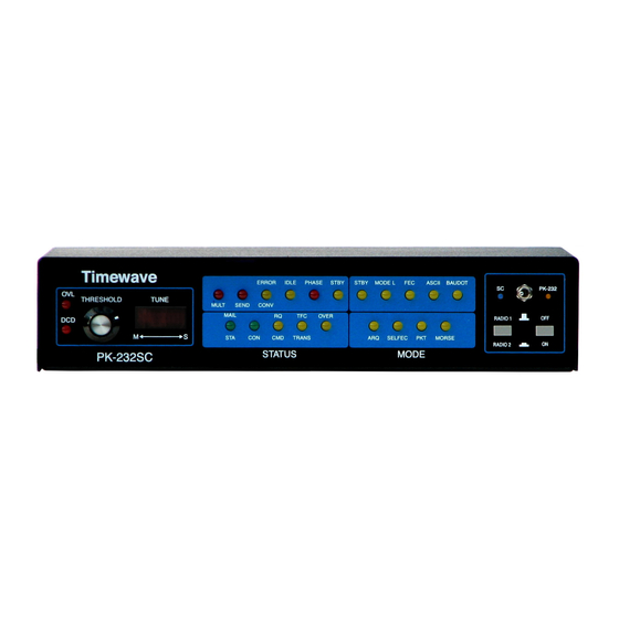 Timewave PK-232SC Hardware Installation Manual