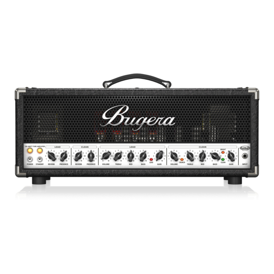 Bugera 6262 INFINIUM Quick Start Manual