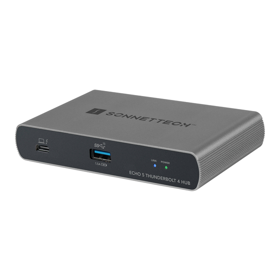 Sonnettech Echo 5 Quick Start Manual