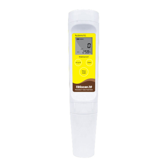 Bante Instruments TDSscan20 User Manual