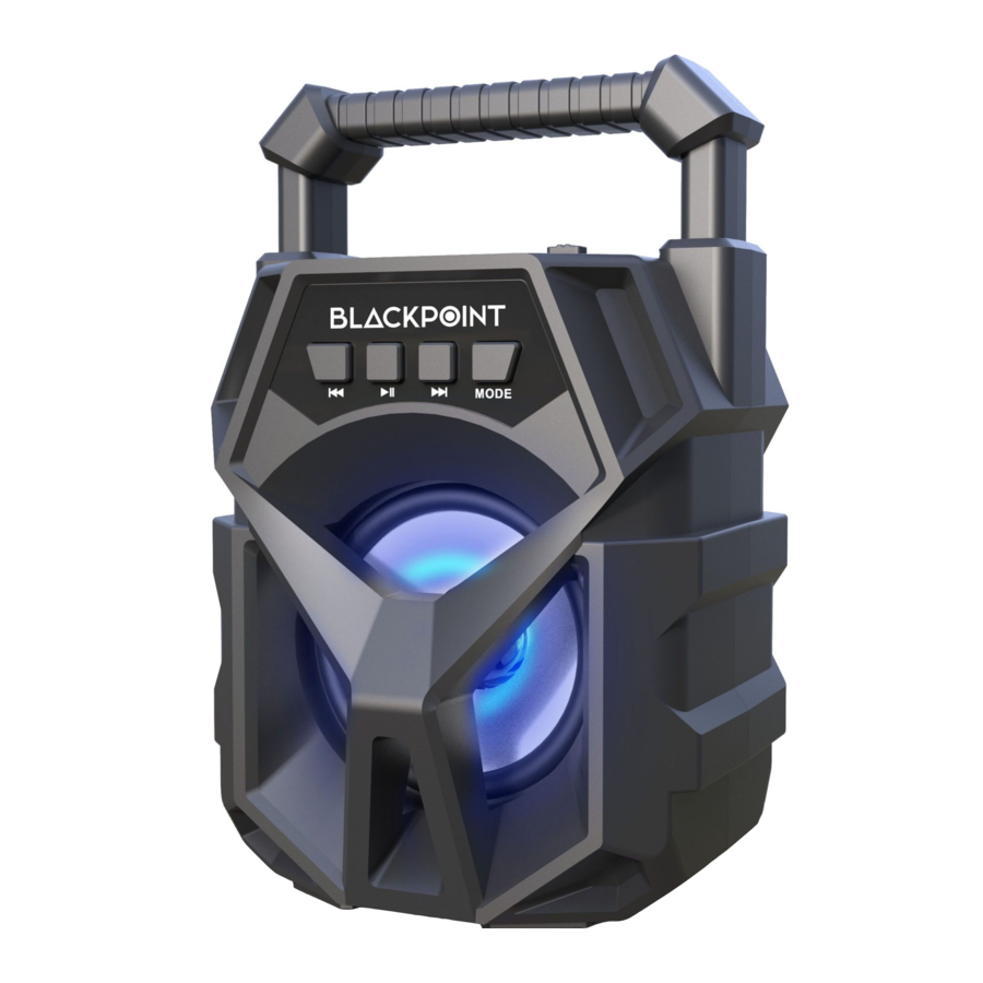 BLACKPOINT S12 - Rechargeable Speaker Manual