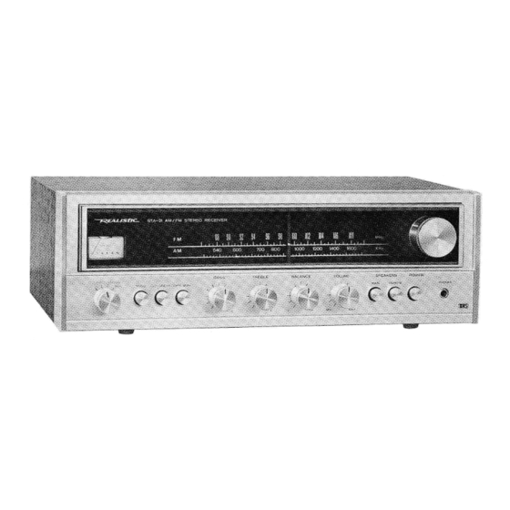 Realistic STA-21 Service Manual
