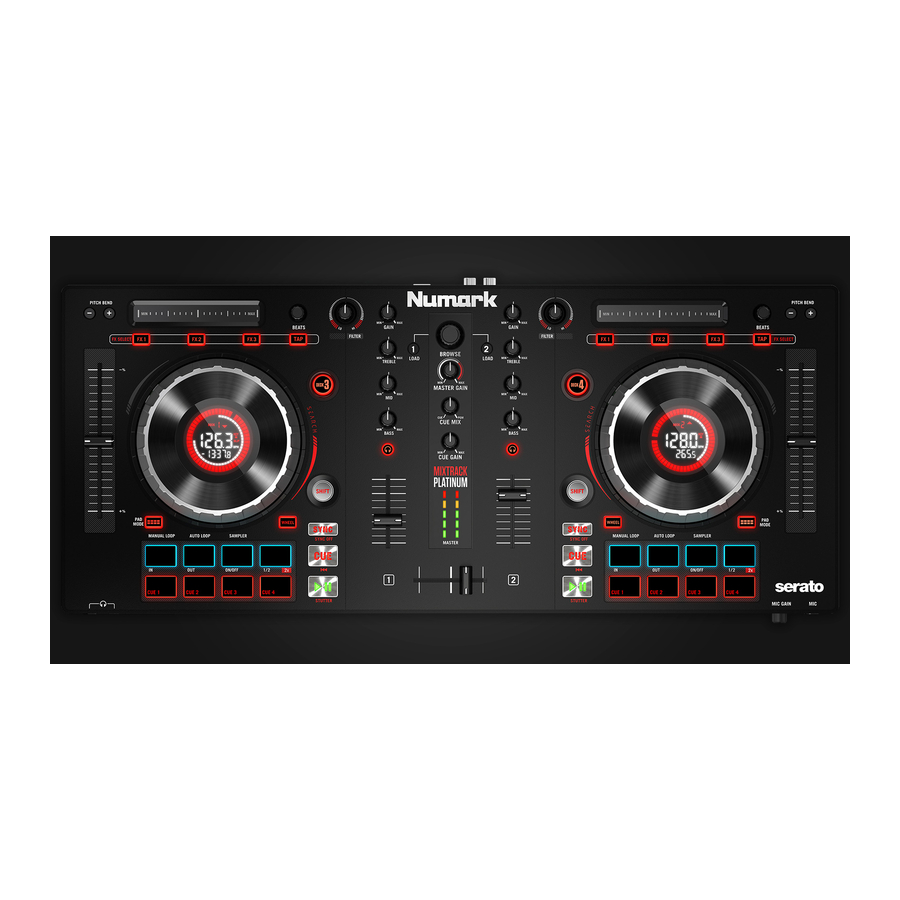 Serato Numark Mixtrack Platinum - DJ Mixer Manual