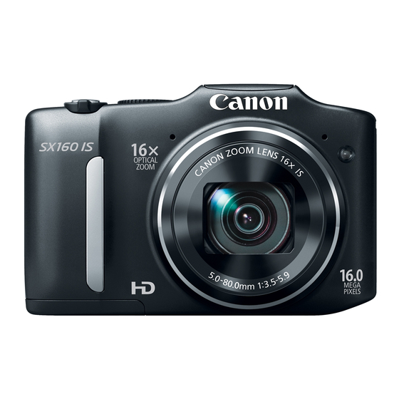 Canon PowerShot SX160 IS Manuals