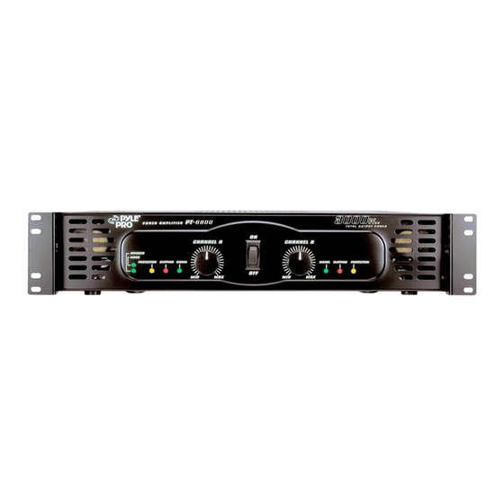 Pyle Pro Amplifier PT-5800 Owner's Manual