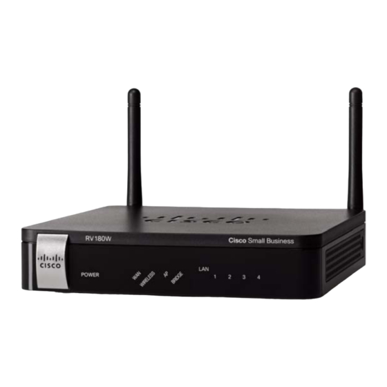 Cisco RV180 Quick Start Manual