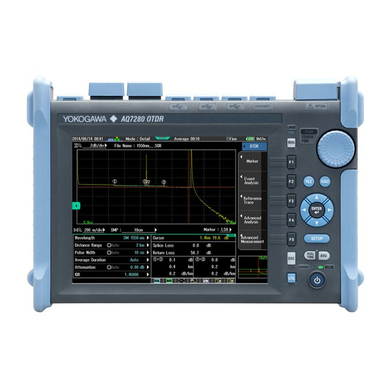YOKOGAWA AQ7280 OTDR Getting Started Manual