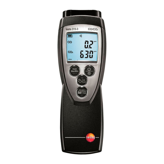 TESTO 315-3 Instruction Manual