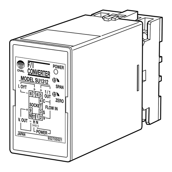 Oval SU1312 Instructions Manual