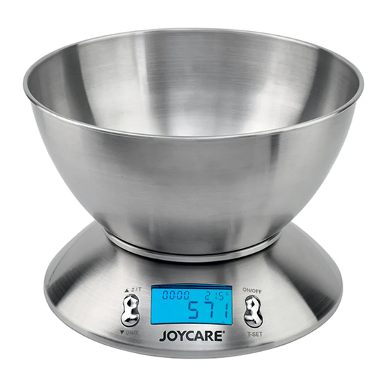 User Manuals: Joycare JC-406 Electronic Kitchen Scale