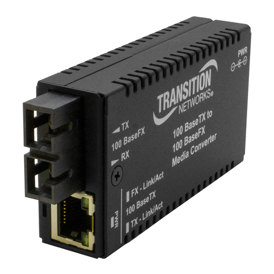 Transition Networks M/E-TX-FX Series User Manual