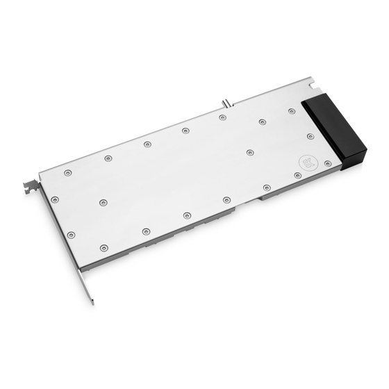 ekwb EK-PRO GPU WB RTX A100 User Manual