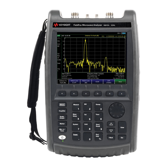 Keysight FieldFox A Series User Manual