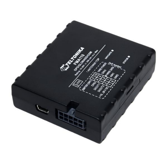 Teltonika FMA110 User Manual