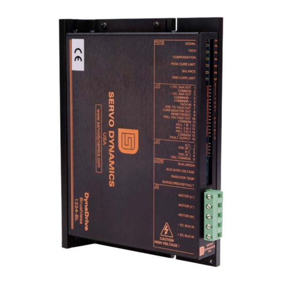 Servo Dynamics 1224-BL User Manual