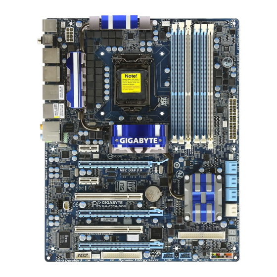 Gigabyte GA-P55A-UD7 User Manual