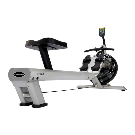 First Degree Fitness VX-2 Fluid Rower Owner's Manual