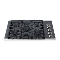 Frigidaire FGGC3665KB - Gallery Series 36-in Gas Cooktop Specification Sheet