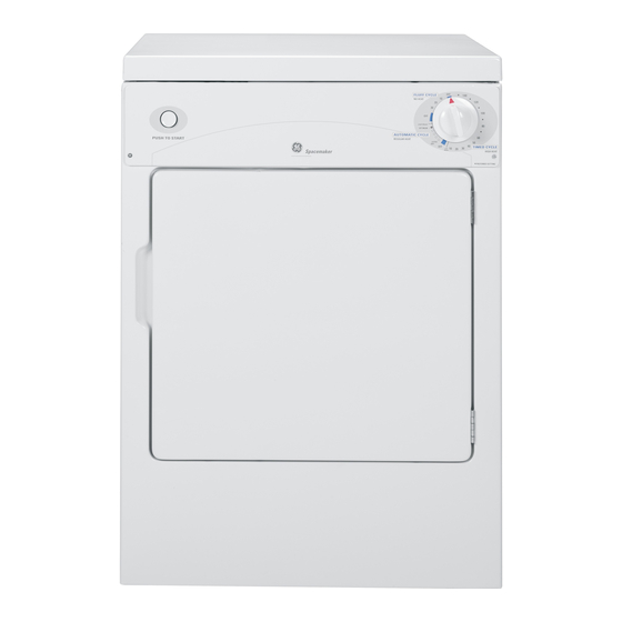 GE SPACEMAKER DSKP333EC DIMENSIONS AND INSTALLATION INFORMATION Pdf