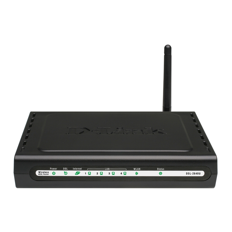 D-LINK DSL-2640U USER MANUAL Pdf Download | ManualsLib