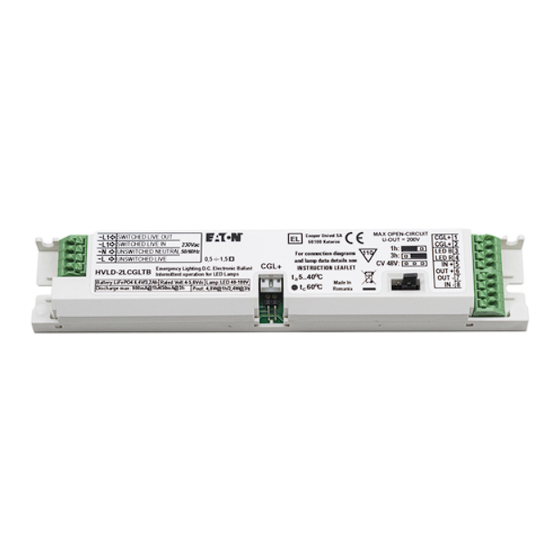 Eaton LVLD Series Installation Instructions Manual