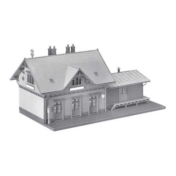 Faller Small Town Station Sonnenbuehl Assembly Instructions Manual