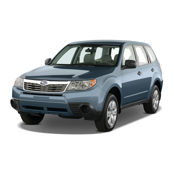 Subaru FORESTER 2010 Owner Reference Manual