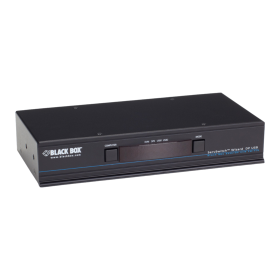 Black Box ServSwitch KV9804A Instruction Manual