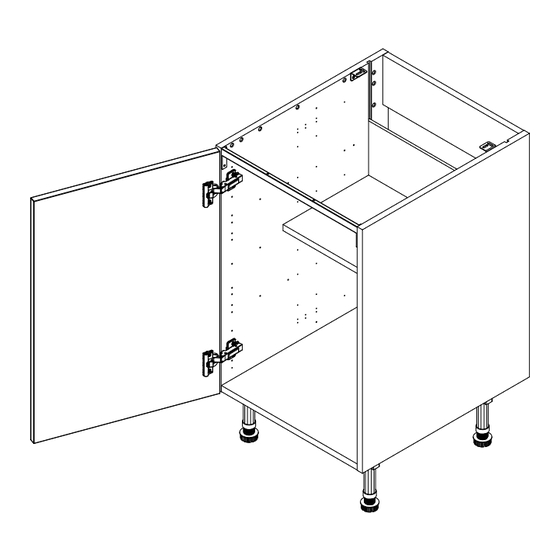 Wren Vogue Base Unit 500 1 Door Assembly Manual
