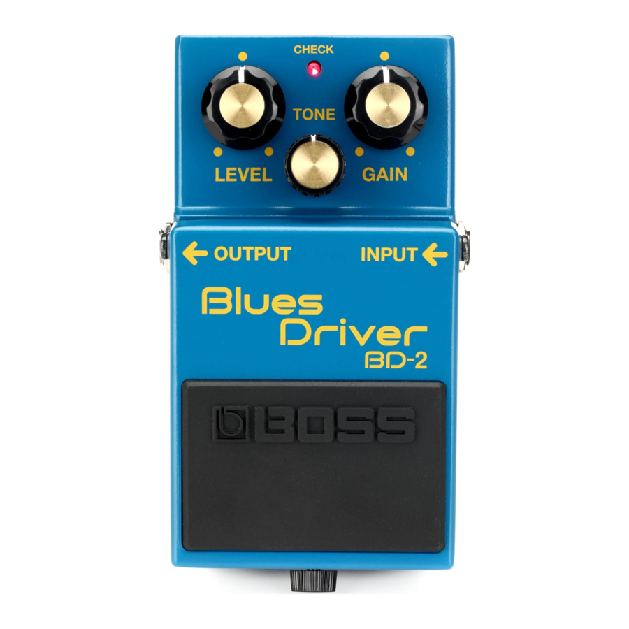 BOSS Blues Driver BD-2 Manual